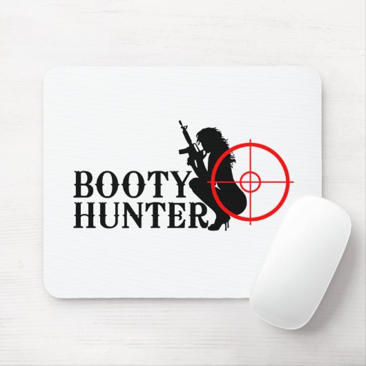 Klassisches Hintern Hunter Design Mousepad (Mit Mouse)