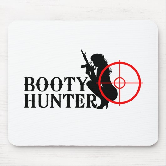 Klassisches Hintern Hunter Design Mousepad (Vorne)