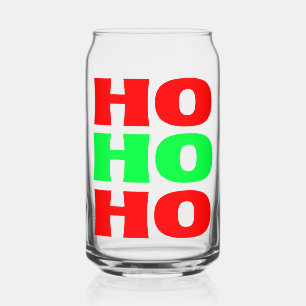 Klassisches Ho Ho Ho Festliches Weihnachtsglas f Dosenglas