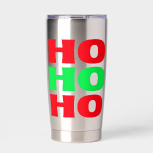 Klassisches Ho Ho Ho Thermobecher für die Feiert