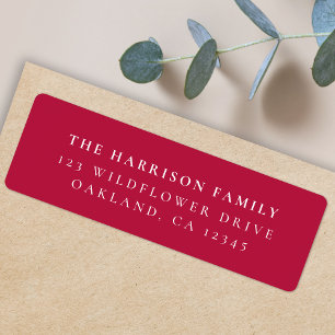 Klassisches, hoch entwickeltes Cherry Red Address 