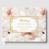 Klassisches Hochzeitsgast-Gästebuch in Rosa Gästebuch (Vorderseite)