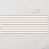 Klassisches Hochzeitsmenü mit zeichnend Eheleute Menükarte (Rückseite)