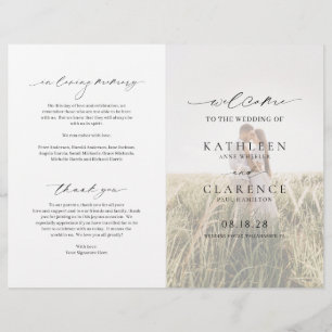 Klassisches Hochzeitsprogramm mit elegantem Budget