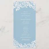 Klassisches Hochzeitsprogramm Programm (Vorne/Hinten)