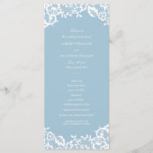 Klassisches Hochzeitsprogramm Programm (Vorderseite)