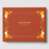 Klassisches Hochzeitstil Gästebuch (Rückseite)