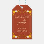 Klassisches Hochzeitstil Geschenkanhänger (Vorderseite)