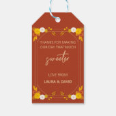 Klassisches Hochzeitstil Geschenkanhänger (Rückseite)