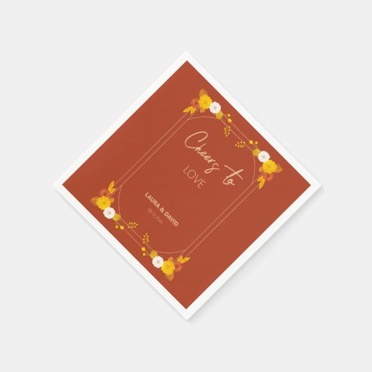 Klassisches Hochzeitstil Serviette (Ecke)