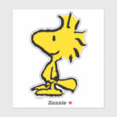 Klassisches Holzdesign Aufkleber (Blatt)