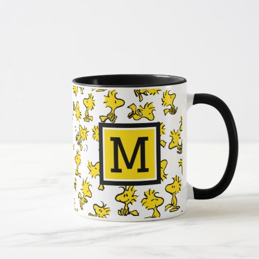 Klassisches Holzdesign | Fügen Sie Ihre Monogramme Tasse (Rechts)