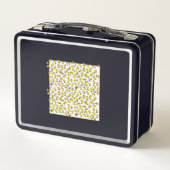 Klassisches Holzdesign Metall Brotdose (Rückseite)