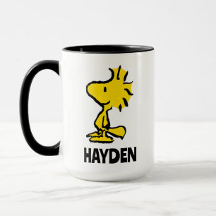 Klassisches Holzdesign   Name hinzufügen Tasse