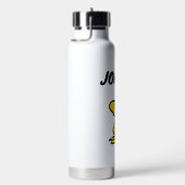 Klassisches Holzdesign | Name hinzufügen Trinkflasche (rechts)