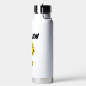 Klassisches Holzdesign | Name hinzufügen Trinkflasche (Links)