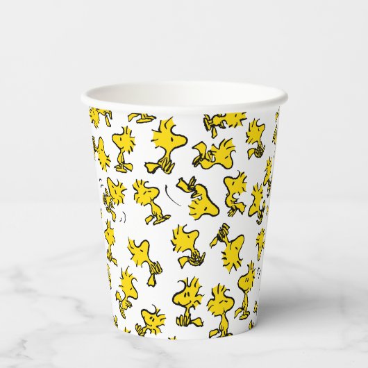 Klassisches Holzdesign Pappbecher (Rückseite)