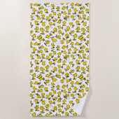 Klassisches Holzdesign Strandtuch (Vorderseite)