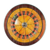 Klassisches hölzernes Roulette-Rad-Schneidebrett Schneidebrett (Vorderseite)