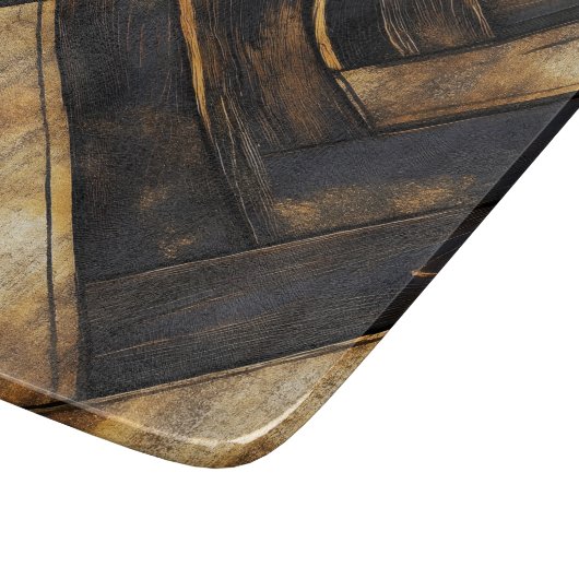 Klassisches Holzmuster Schneidebrett (Ecke)