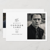 Klassisches Horizontales Abschluss-Foto Ankündigung (Vorne/Hinten)