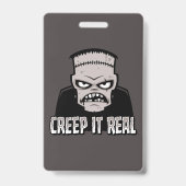 Klassisches Horror-Frankenstein-Design 'Creep It R Ausweis (Rückseite)