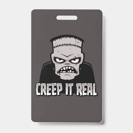 Klassisches Horror-Frankenstein-Design 'Creep It R Ausweis (Vorderseite)