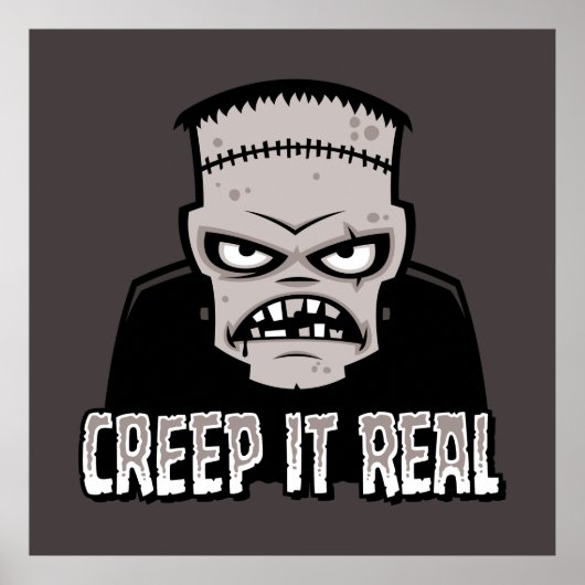 Klassisches Horror-Frankenstein-Design 'Creep It R Poster (Vorne)