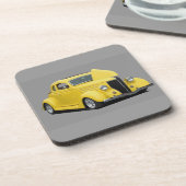 Klassisches Hot-Rod-Auto Getränkeuntersetzer (Linke Seite)