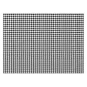 Klassisches Houndstooth-Muster Dogtooth-Karodesign Tischdecke (Vorderseite (Horizontal))