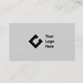 Klassisches Imitat-Leinengrau mit Logo Visitenkarte