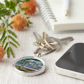 klassisches Impalachrom mit grüner Farbe Schlüsselanhänger (Seite)