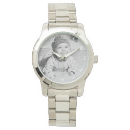 Klassisches individualisierbares Foto-Geschenk Armbanduhr