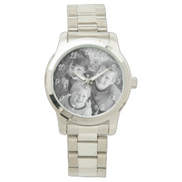 Klassisches individualisierbares Foto-Geschenk Armbanduhr