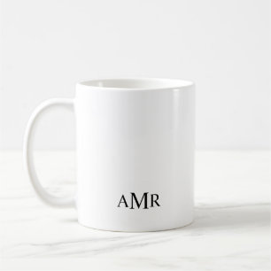 Klassisches individuelles Monogramm Kaffeetasse