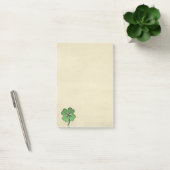 Klassisches Irisches Glückskleeblatt Post-it Klebezettel (Büro)