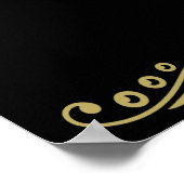 Klassisches islamisches Hochzeitsposter Poster (Ecke)