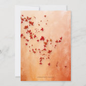 Klassisches italienisches Boho Brautparty Einladung (Rückseite)