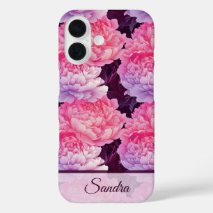 Klassisches Jubiläumsgeschenk Pfingstrose Blumenna iPhone 16 Hülle