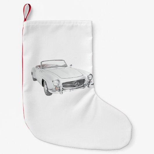 Klassisches Kabriolett Mercedess Kleiner Weihnachtsstrumpf (Vorderseite)