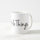 Klassisches Kaffee-Tassen-Text-Logo Kaffeetasse (VorderseiteRechts)