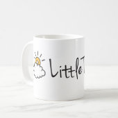 Klassisches Kaffee-Tassen-Text-Logo Kaffeetasse (Vorderseite Links)