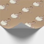 Klassisches Kaffeegeschenk-Verpackungspapier Geschenkpapier (Ecke)