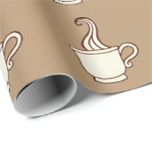 Klassisches Kaffeegeschenk-Verpackungspapier Geschenkpapier (Rolleneckpunkt)