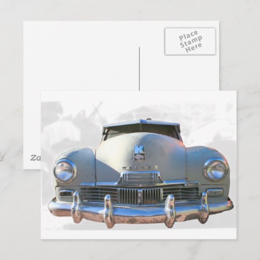 Klassisches Kaiser-Auto Postkarte (Vorne/Hinten)