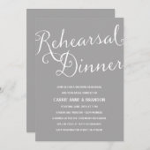 Klassisches Kalligraphie-Proben-Abendessen des Einladung (Vorne/Hinten)