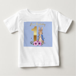 Klassisches Kaninchen Erster Geburtstag Baby T-shirt