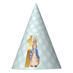 Klassisches Kaninchen Erster Geburtstag Partyhütchen