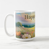 Klassisches Kaninchen Frohe Ostern Kaffeetasse (Links)