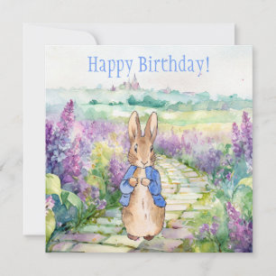 Klassisches Kaninchen Lavendel Alles Gute zum Gebu